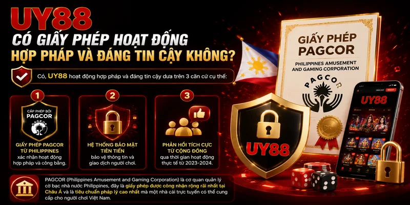 UY88 Có Giấy Phép Hoạt Động Hợp Pháp Và Đáng Tin Cậy Không?